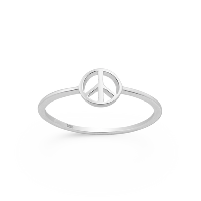 Sterling Silver Peace Ring