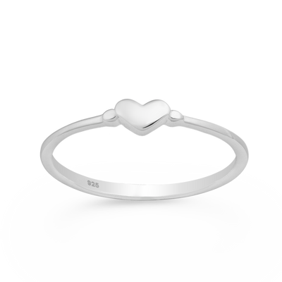 Sterling Silver Tiny Heart Ring