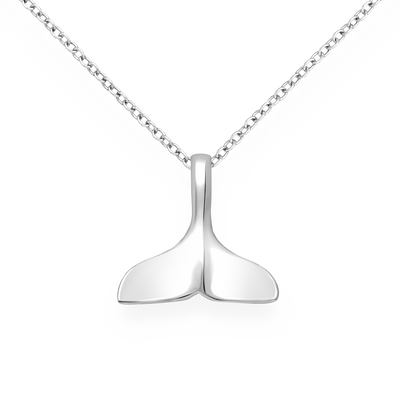 Sterling Silver Whales Tail Pendant