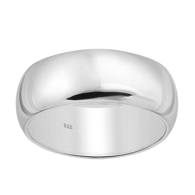 Sterling Silver Band Ring - 7 mm