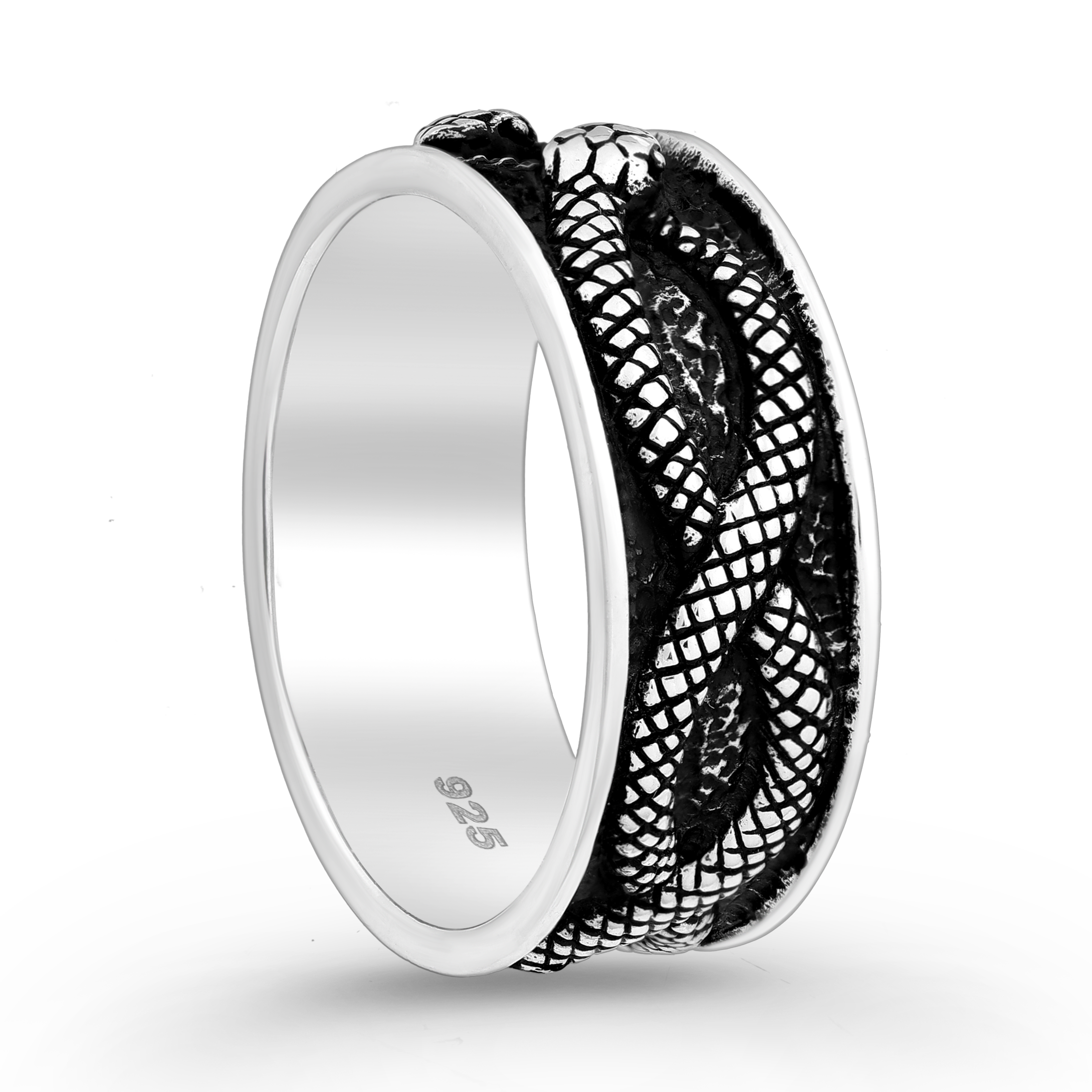 Sterling Silver Oxidized Snake Ring