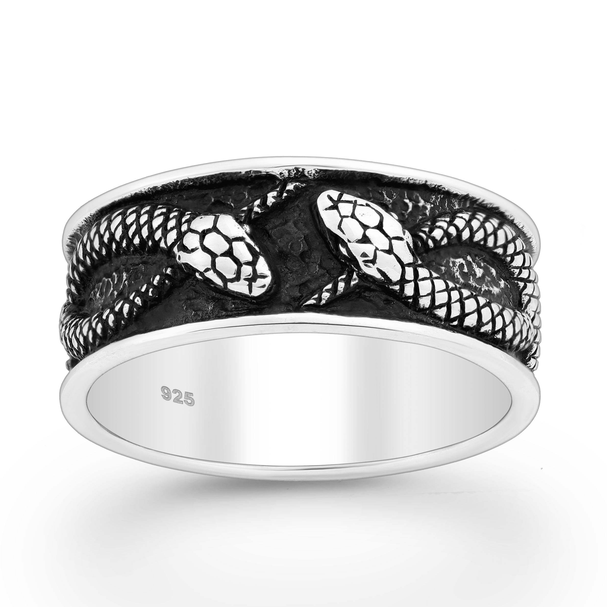 Sterling Silver Oxidized Snake Ring