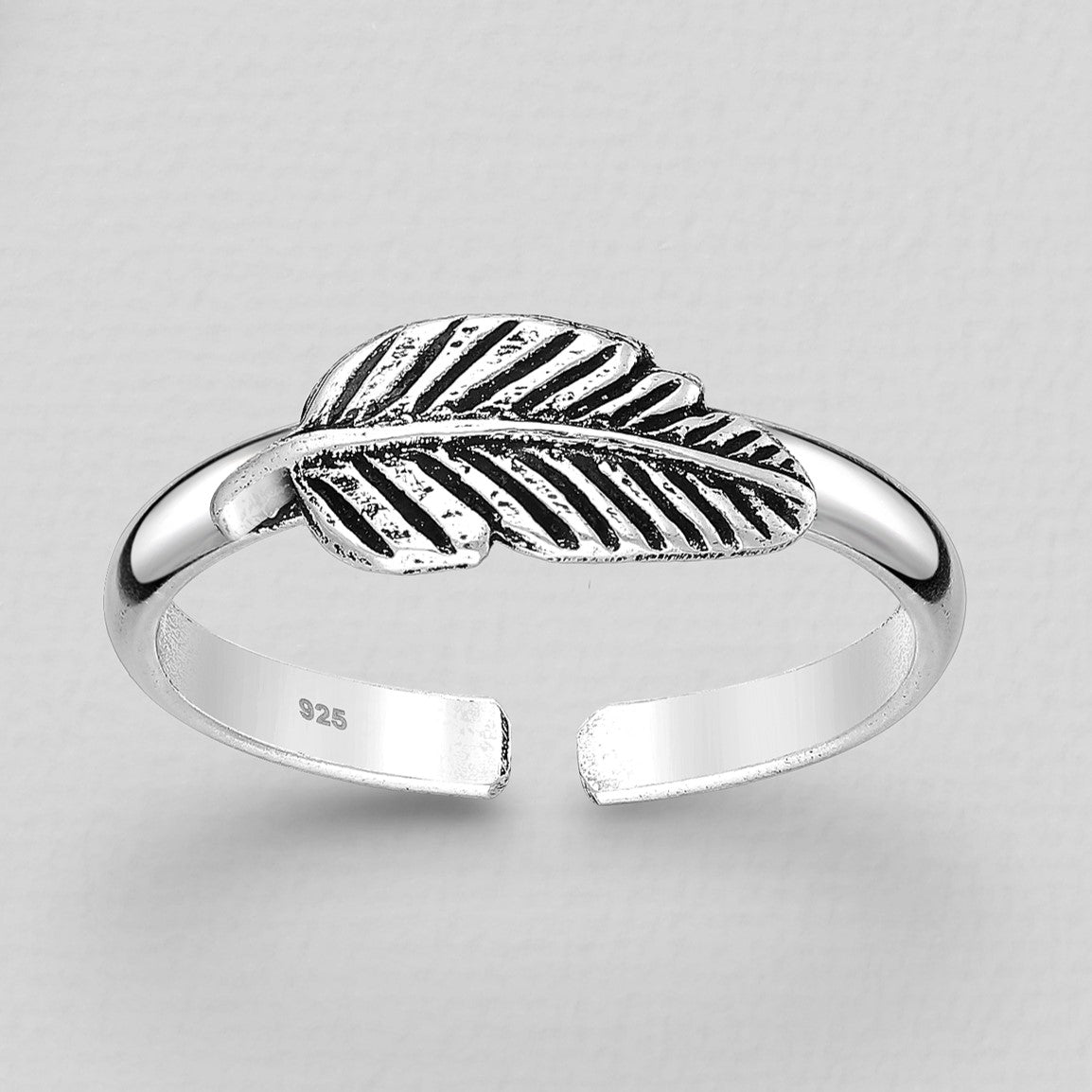 Sterling Silver Leaf Toe Ring