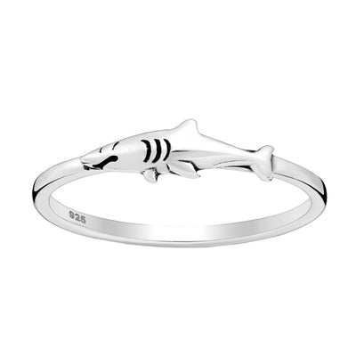 Sterling Silver Shark Ring