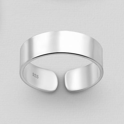 Sterling Silver 5mm Band Toe Ring