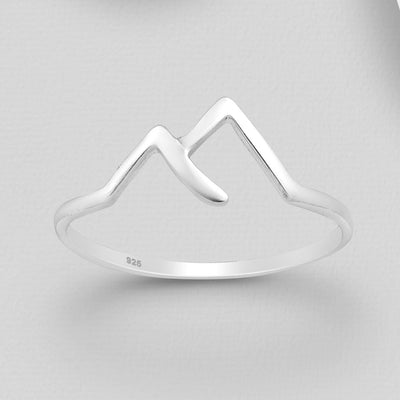 Sterling Silver Mountain Ring