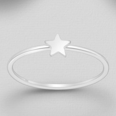 Sterling Silver Small Star Ring
