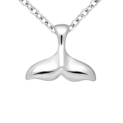 Sterling Silver Whales Tail Pendant