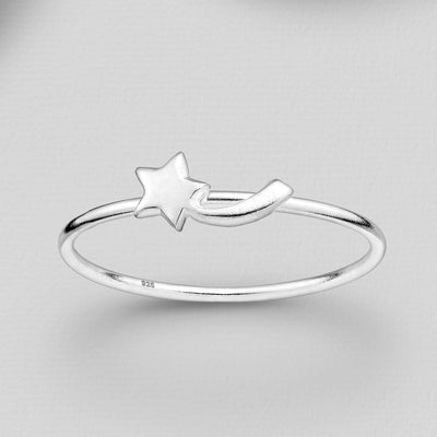 Sterling Silver Shooting Star Ring