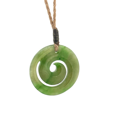 Pounamu Greenstone Koru Pendant - Kahurangi