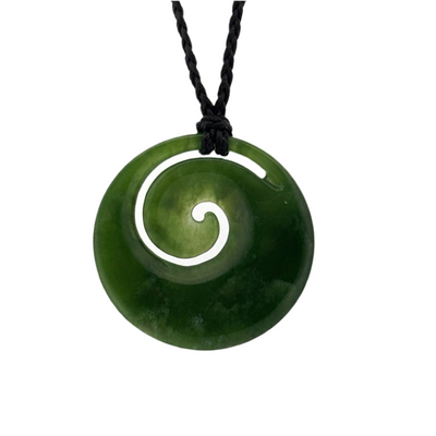 Pounamu Greenstone Koru Pendant