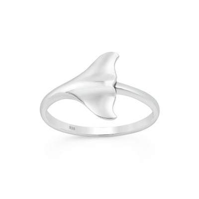 Sterling Silver Whales Tail Ring