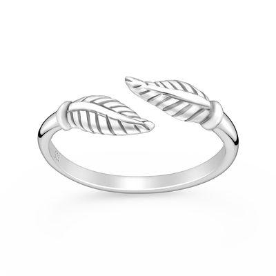 Sterling Silver Leaf Toe Ring