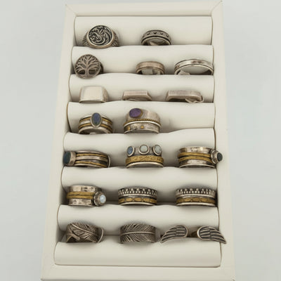 Chunky Sterling Silver Ring Bundle | 19 Rings | $400