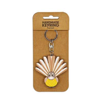 Fantail Wooden Keyring