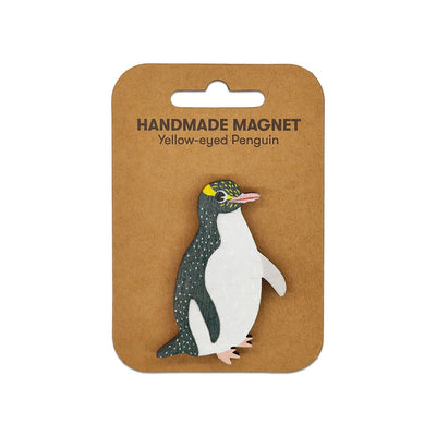 Yellow-eyed Penguin Wooden Magnet