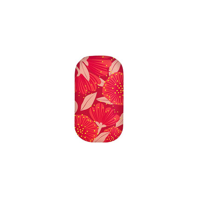 Bright Botanical Red Pohutukawa Trinket Box