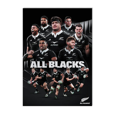 Official All Blacks 2025 Poster - A3 (In Clear Protective Case for Display)