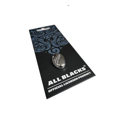 Official All Blacks Silver Rugby Ball Ferns