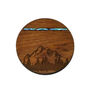 NZ Paua & Rimu Mountain Magnet