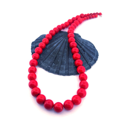 Sponge Coral Beaded Necklace