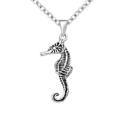 Sterling  Silver Sea Horse Pendant