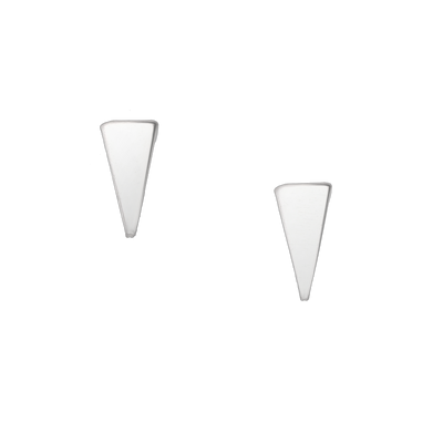 Sterling Silver Tiny Triangle Stud Earrings