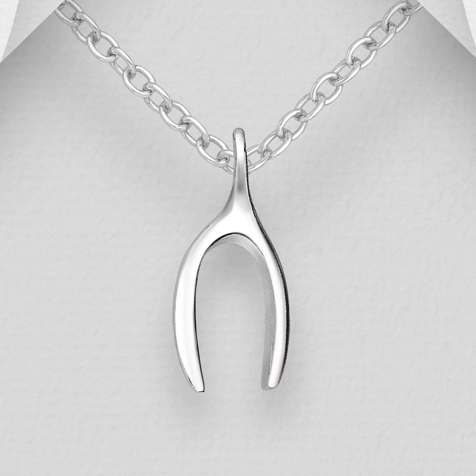 Wishbone Necklace 1/10 ct tw Diamonds Sterling Silver | Jared