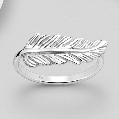 Sterling Silver Fern Ring