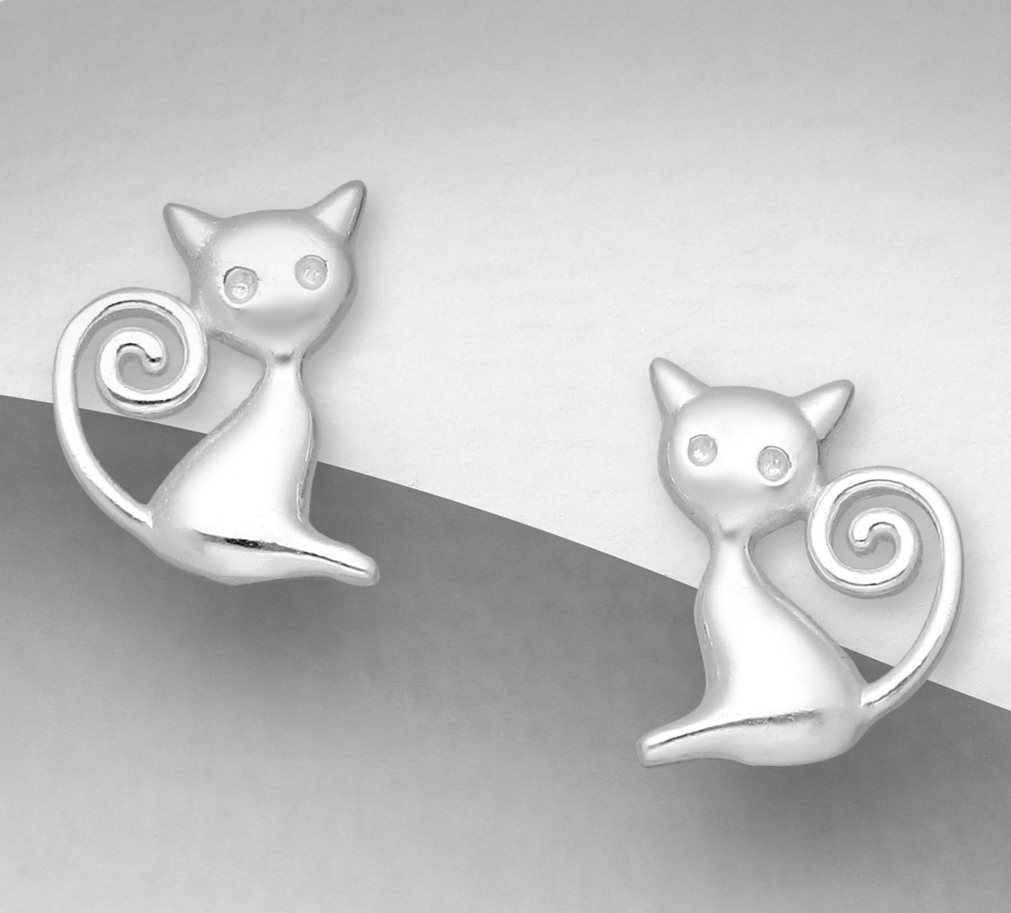 Cat earrings nz sale