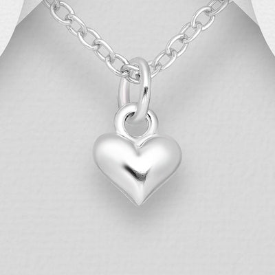 Sterling Silver Tiny Heart Pendant