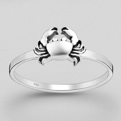 Sterling Silver Crab Ring
