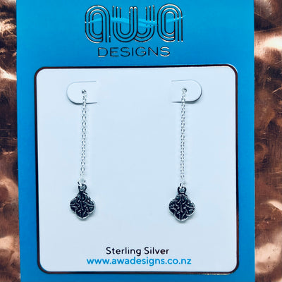 Sterling Silver Celtic Threader Earrings