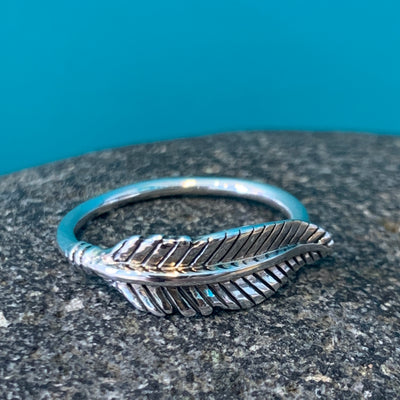 Sterling Silver Feather Ring