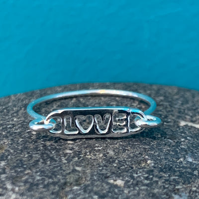 STERLING SILVER LOVE RING