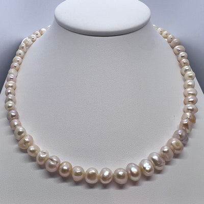 Genuine Peach Freshwater Pearl Necklace