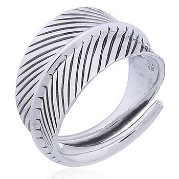 Sterling Silver Coiled Fern Ring
