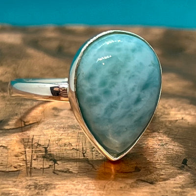 Sterling  Silver Larimar Ring