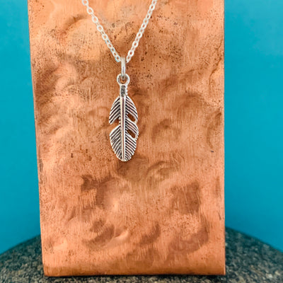 Sterling Silver Feather Pendant