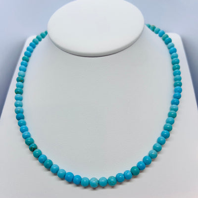 Blue Howlite Beaded Necklace