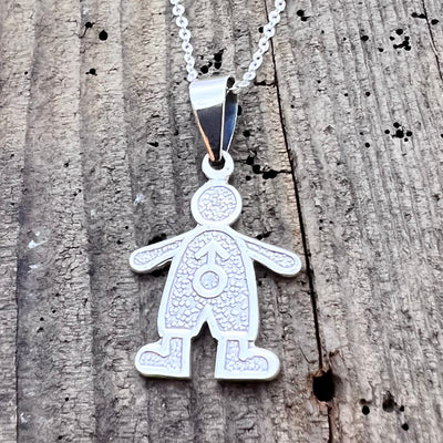 Sterling Silver Boy Pendant