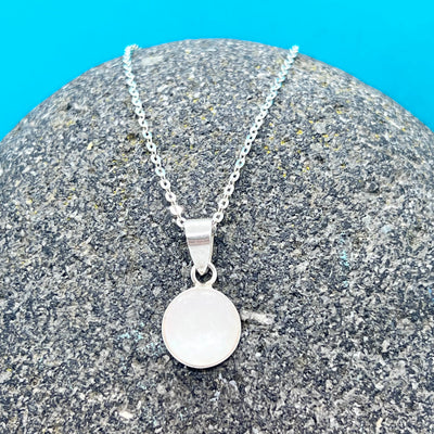 Sterling Silver Mother of Pearl Shell Pendant