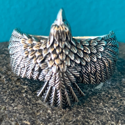 Sterling Silver Large Eagle Ring