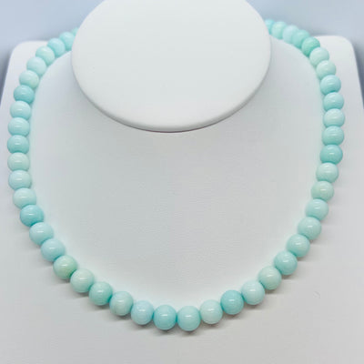 Amazonite Gemstone Beaded Necklace
