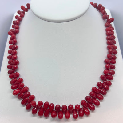 Genuine Coral Beaded Necklace