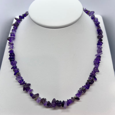 Amethyst Chip Beaded Necklace