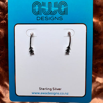 Sterling Silver Arrow Pin Earrings