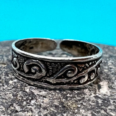 Sterling Silver Band Toe Ring
