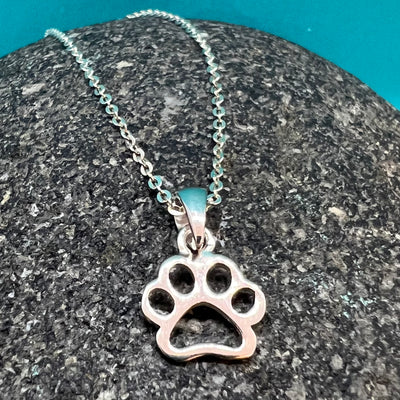 Sterling Silver Paw Pendant