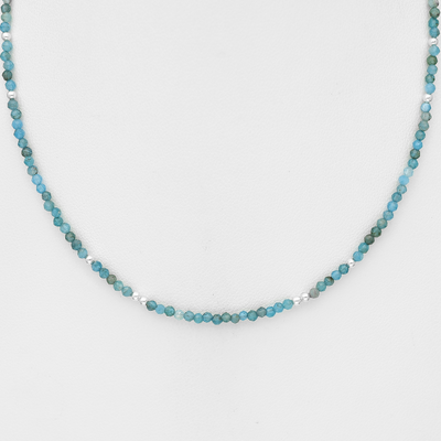 Blue Appatite Gemstone Necklace